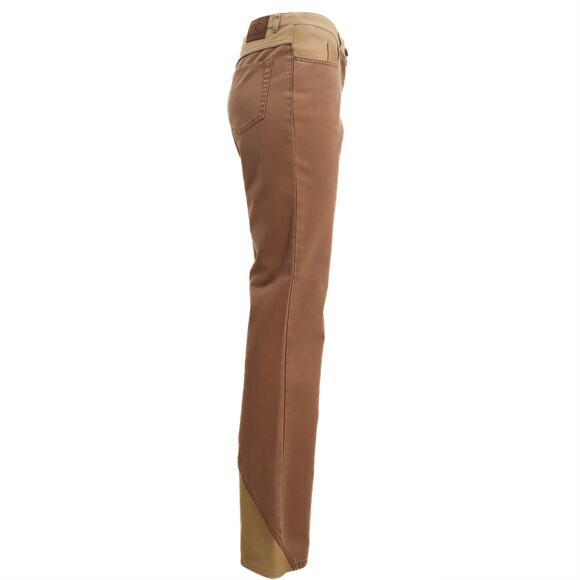 Chanel Western Flared Leather Patchwork Jeans Size 40 FR - Picture 2 of 11